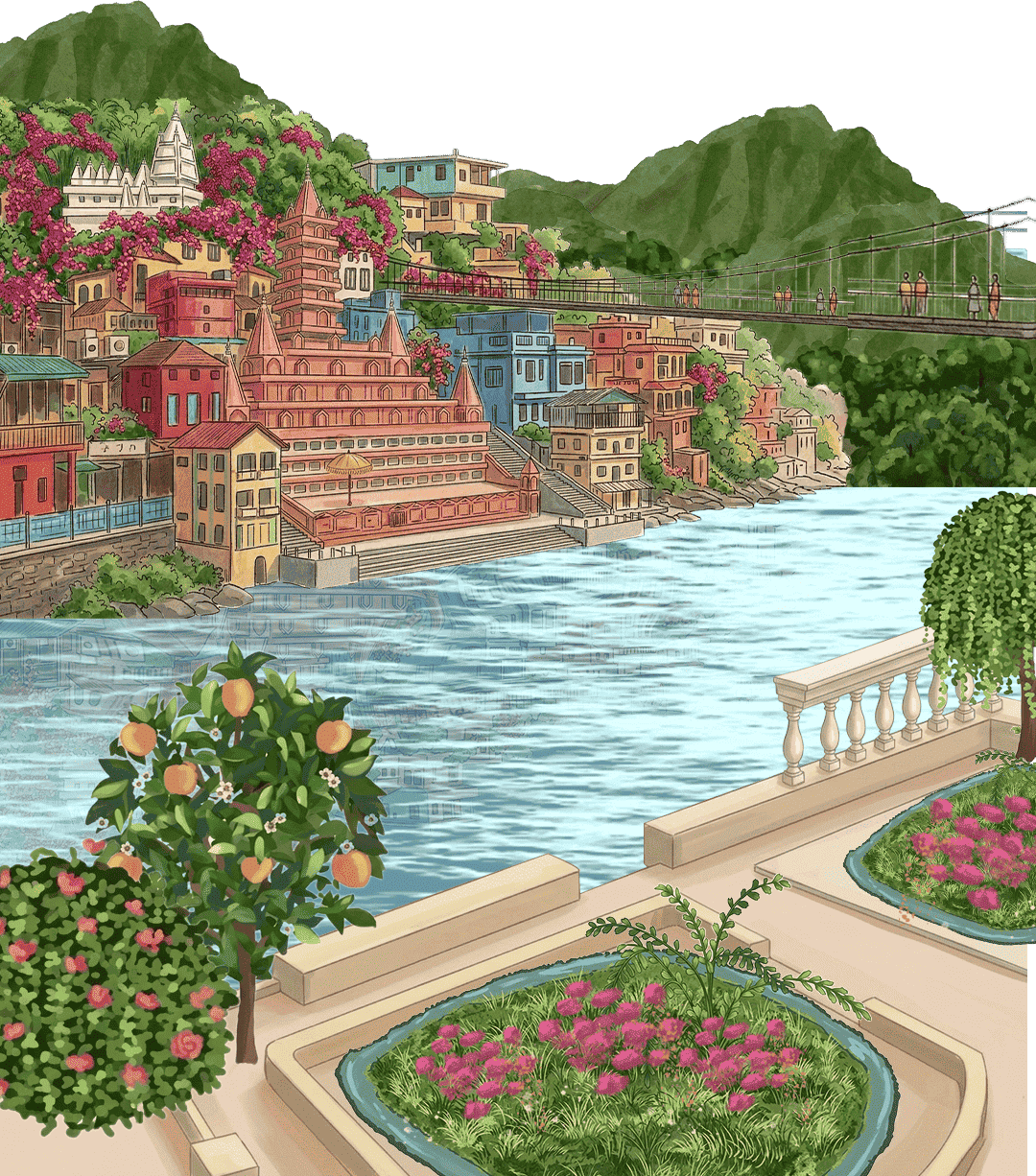 Rishikesh scene